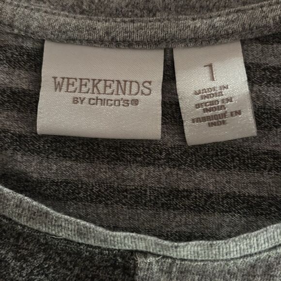 Weekends by Chico’s Colorblock Top - Picture 4 of 4